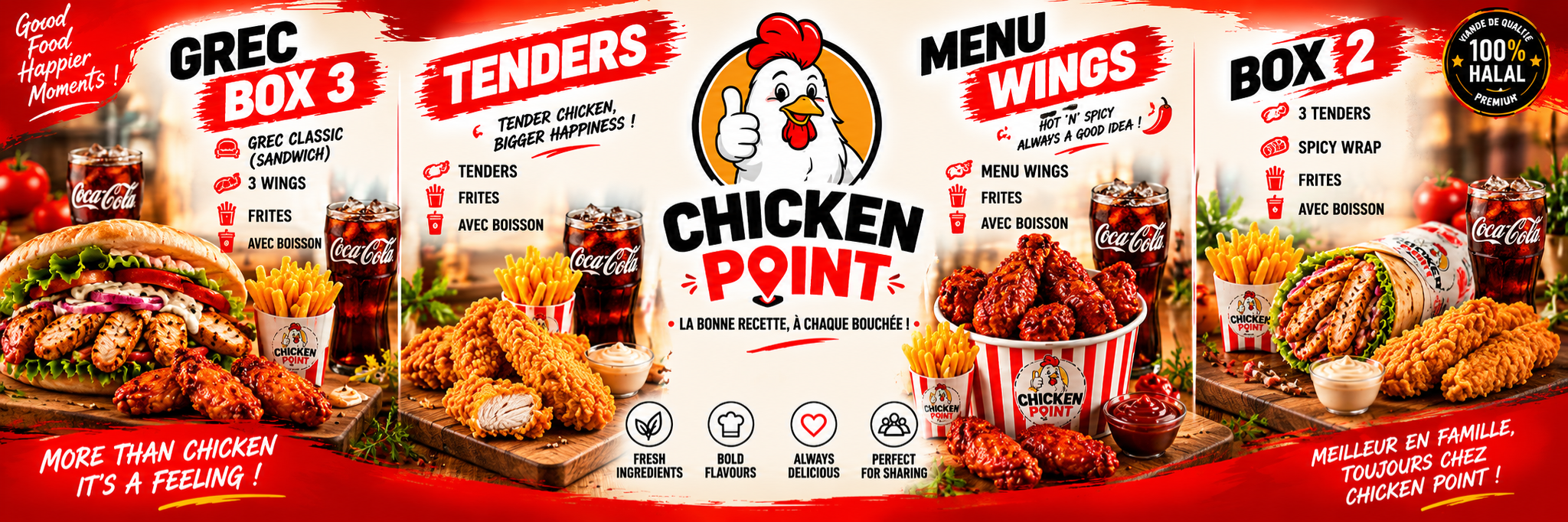 Chicken Point promotional menu